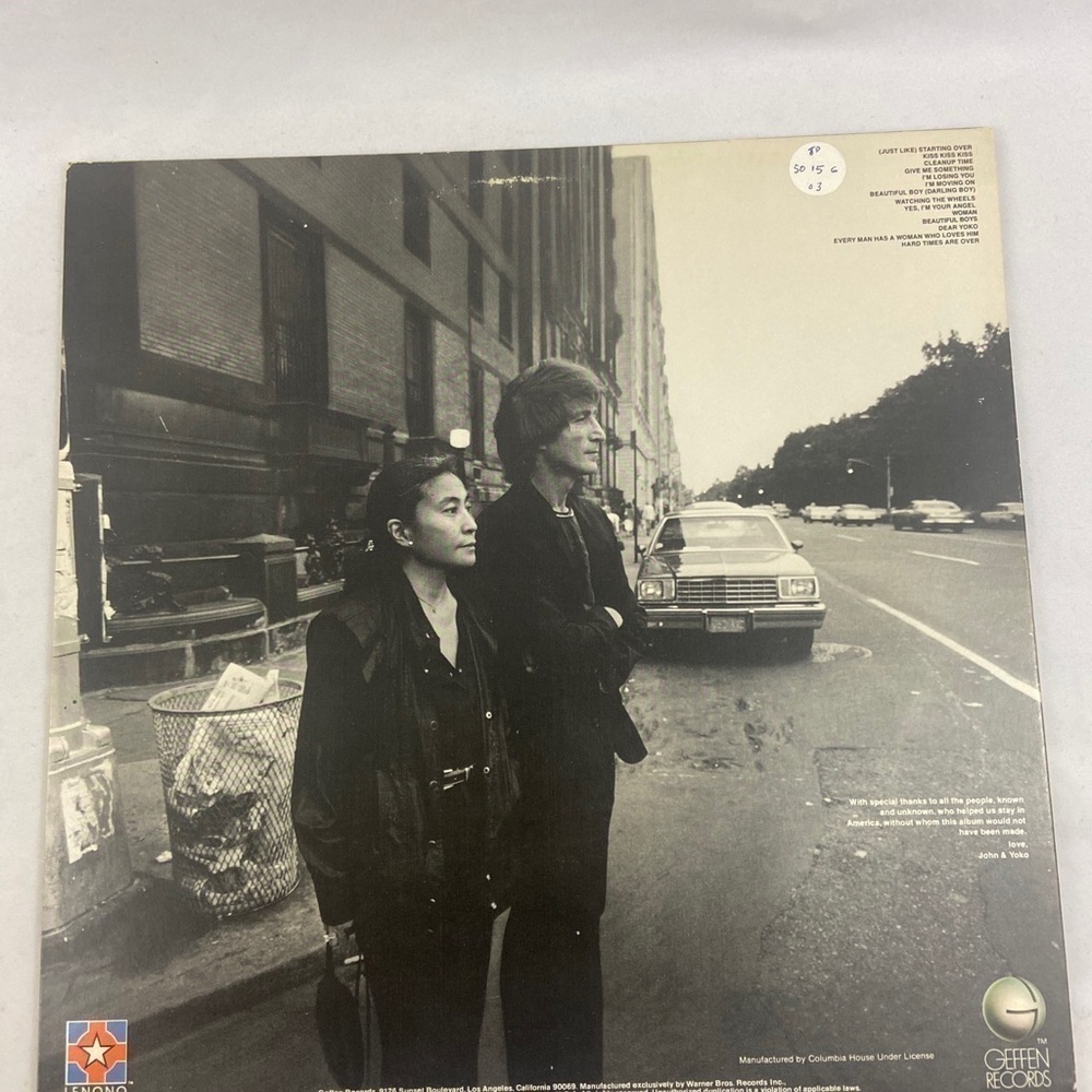 John Lennon Yoko Ono Double Fantasy LP - Picture 3 of 7